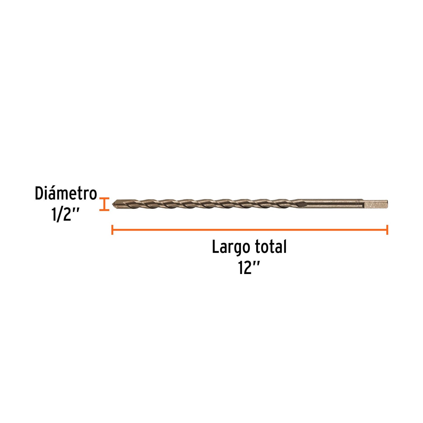 Broca para concreto TRUPER 1/2 X 12"