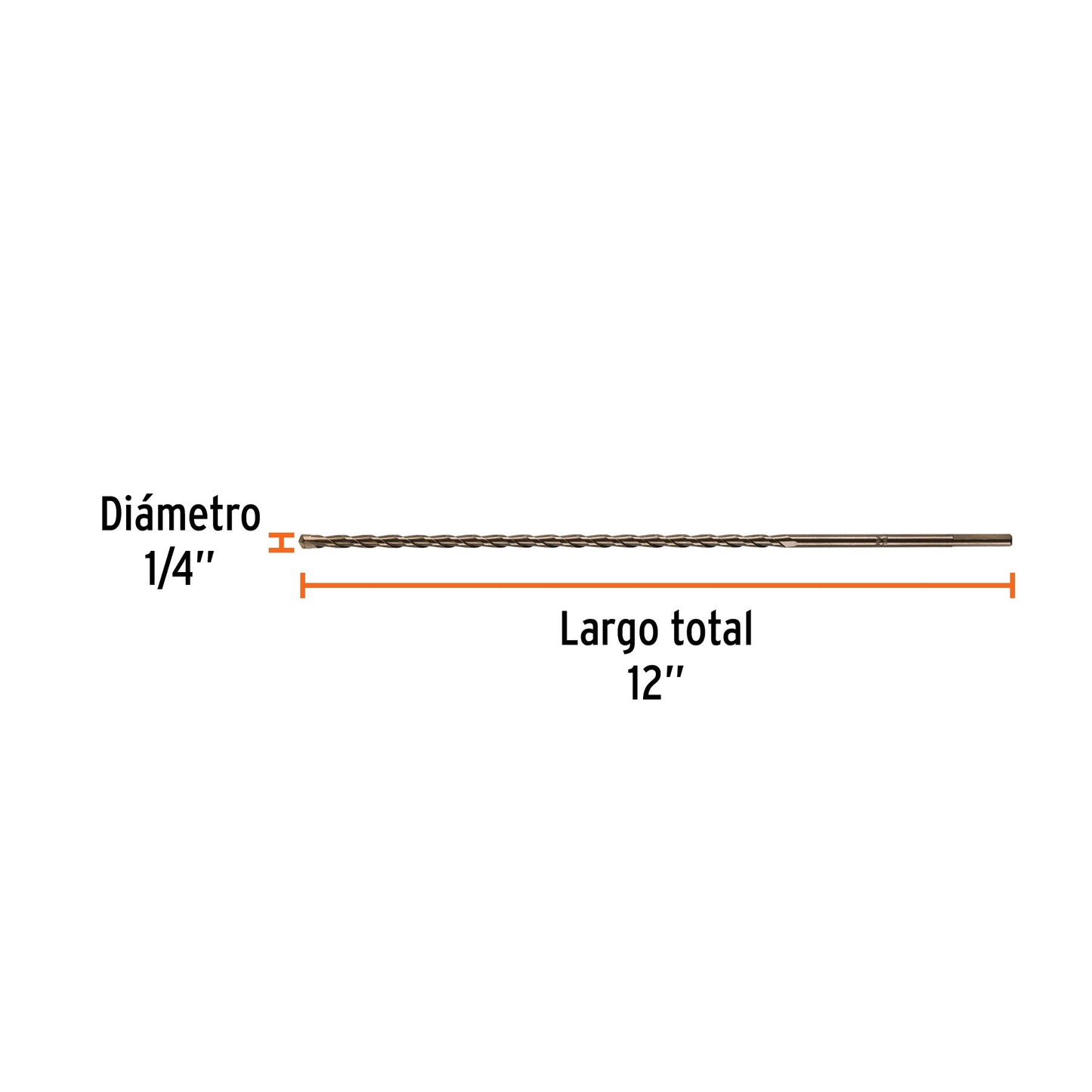 Broca para concreto TRUPER 1/4 x 12"