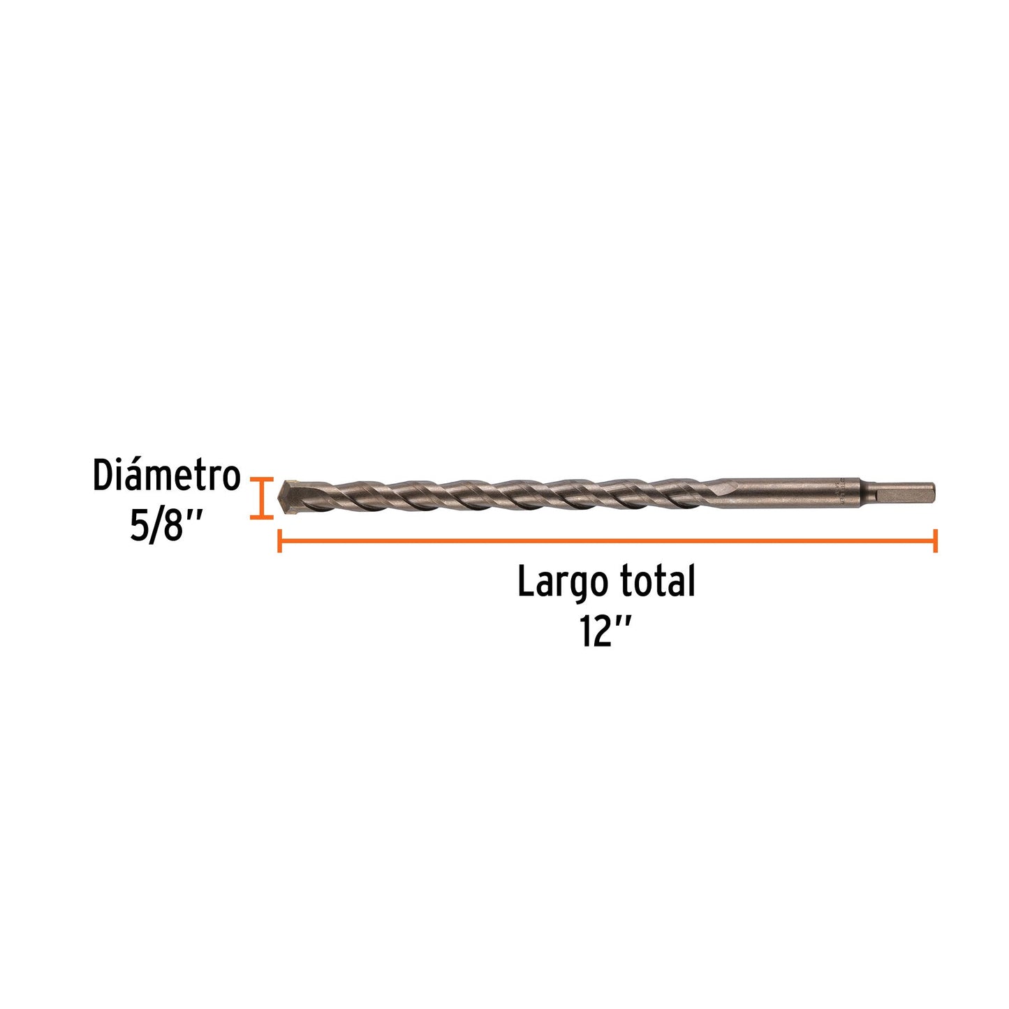 Broca para concreto TRUPER 5/8 X 12"