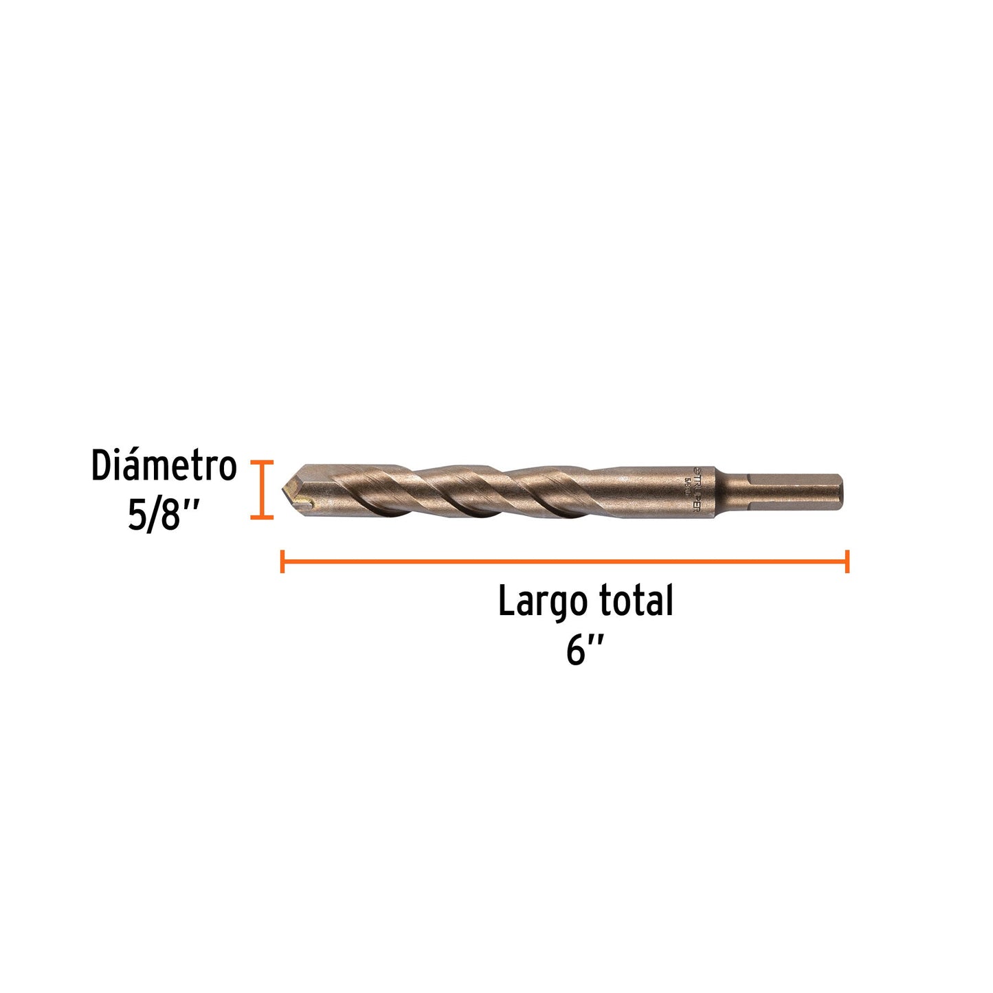 Broca para concreto TRUPER 5/8 X 6"