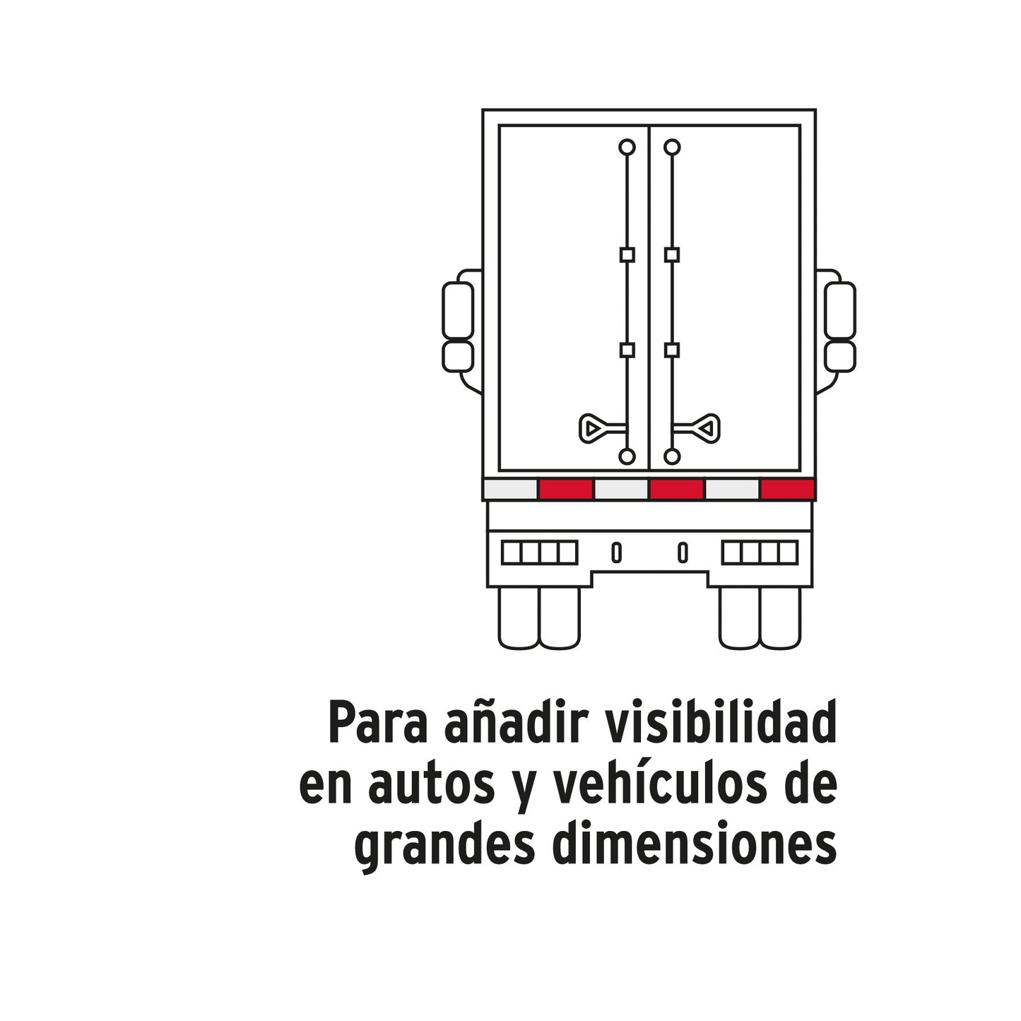 Rollo de 9 m x 2" de cinta reflejante de PVC, Truper